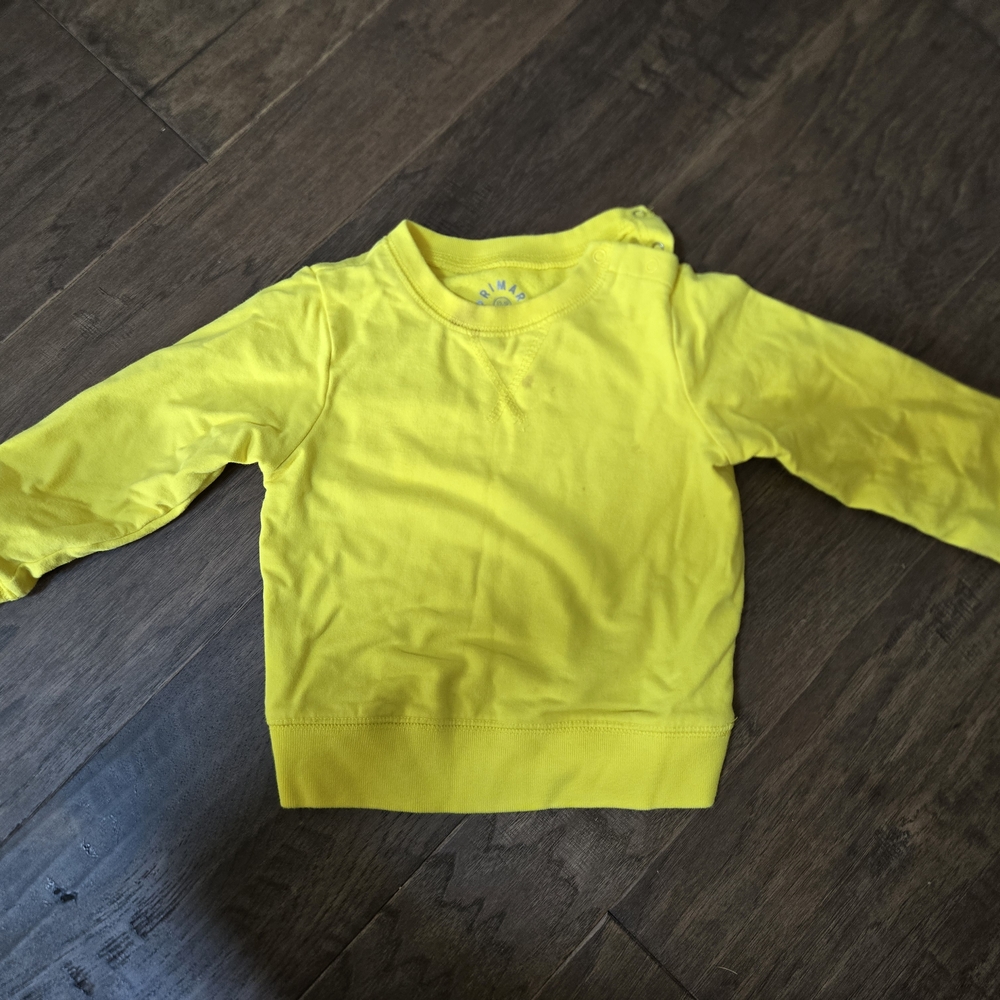 Primary Yellow Long Sleeve Tee